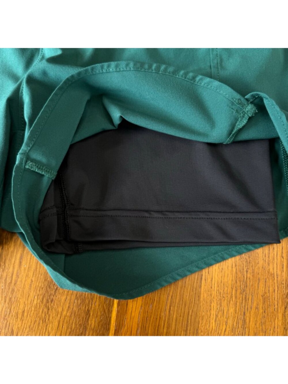 MARMOT Pulse Running Shorts Womens XS Green Double Layer Lined Activewear Hiking - Picture 3 of 9